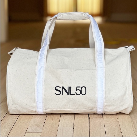 Saturday Night Live SNL 50th Anniversary Canvas Duffel Bag - Picture 1 of 9